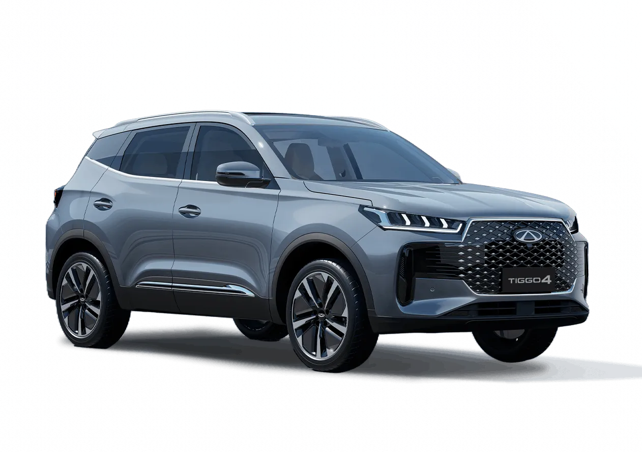 Chery TIGGO 4 in Orbit Silver, Dreiviertelansicht von vorne