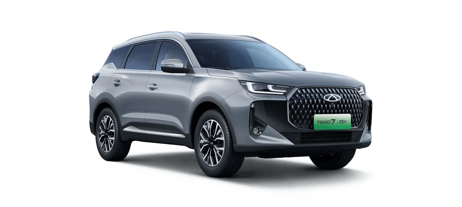 Chery TIGGO 7 PHEV in Slate Grey, Dreiviertelansicht von vorne
